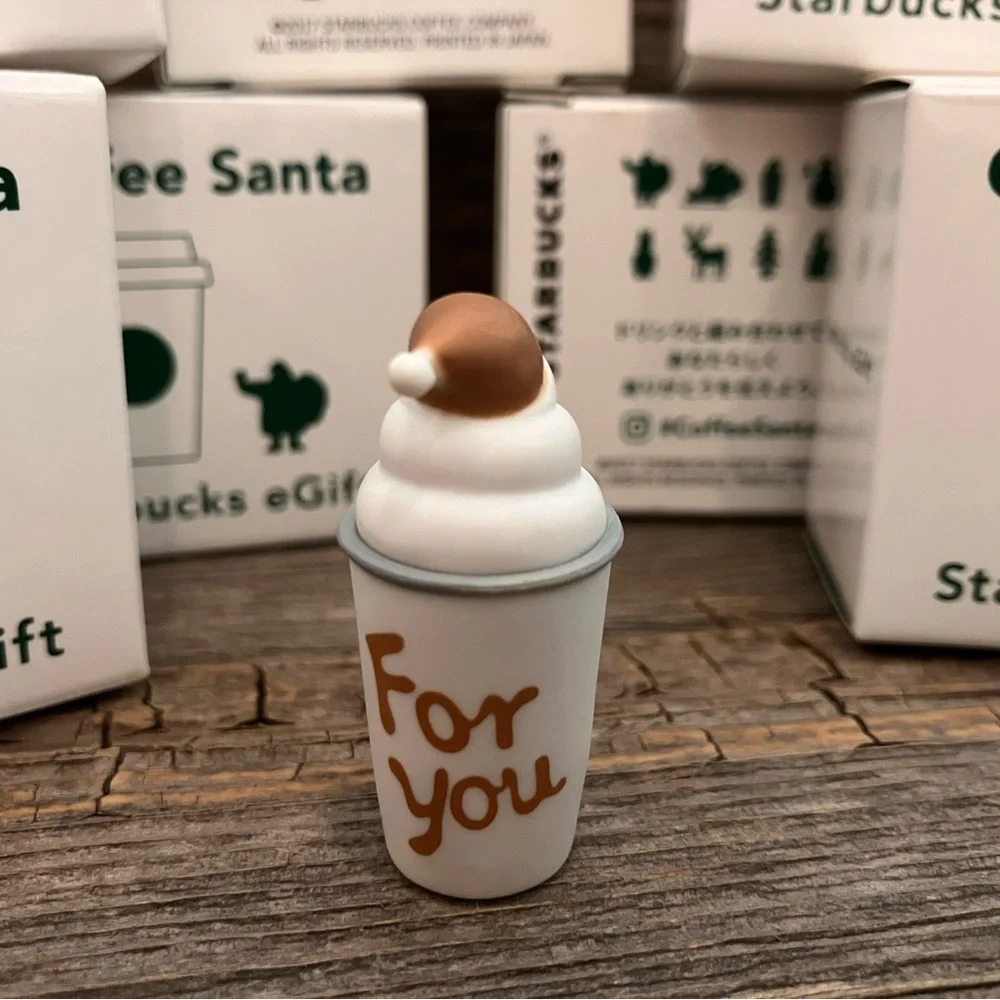Starbucks 2017 JAPAN Christmas Coffee Santa eGift Figures HTF - Picture 12 of 16